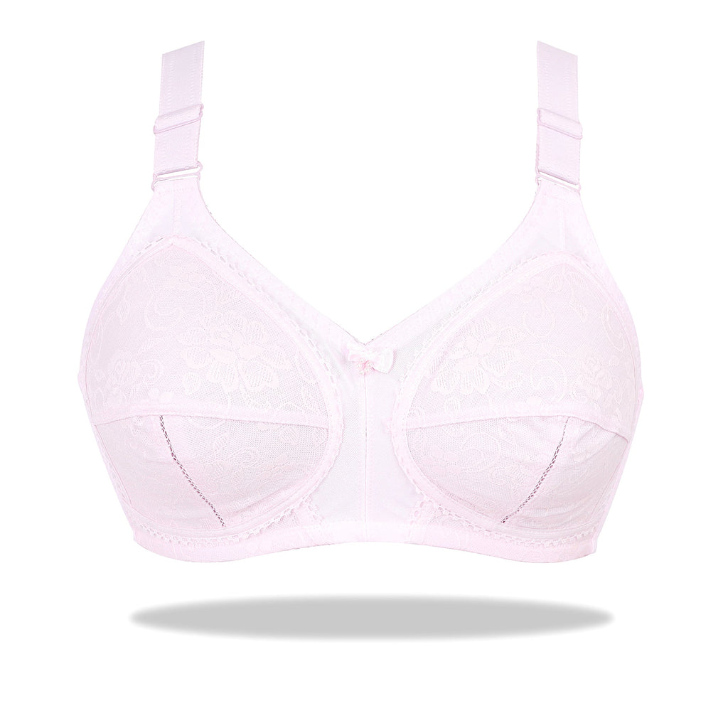 Maroon Doreen Bra - Cotton Full Coverage Non-Padded Wirefree Bra