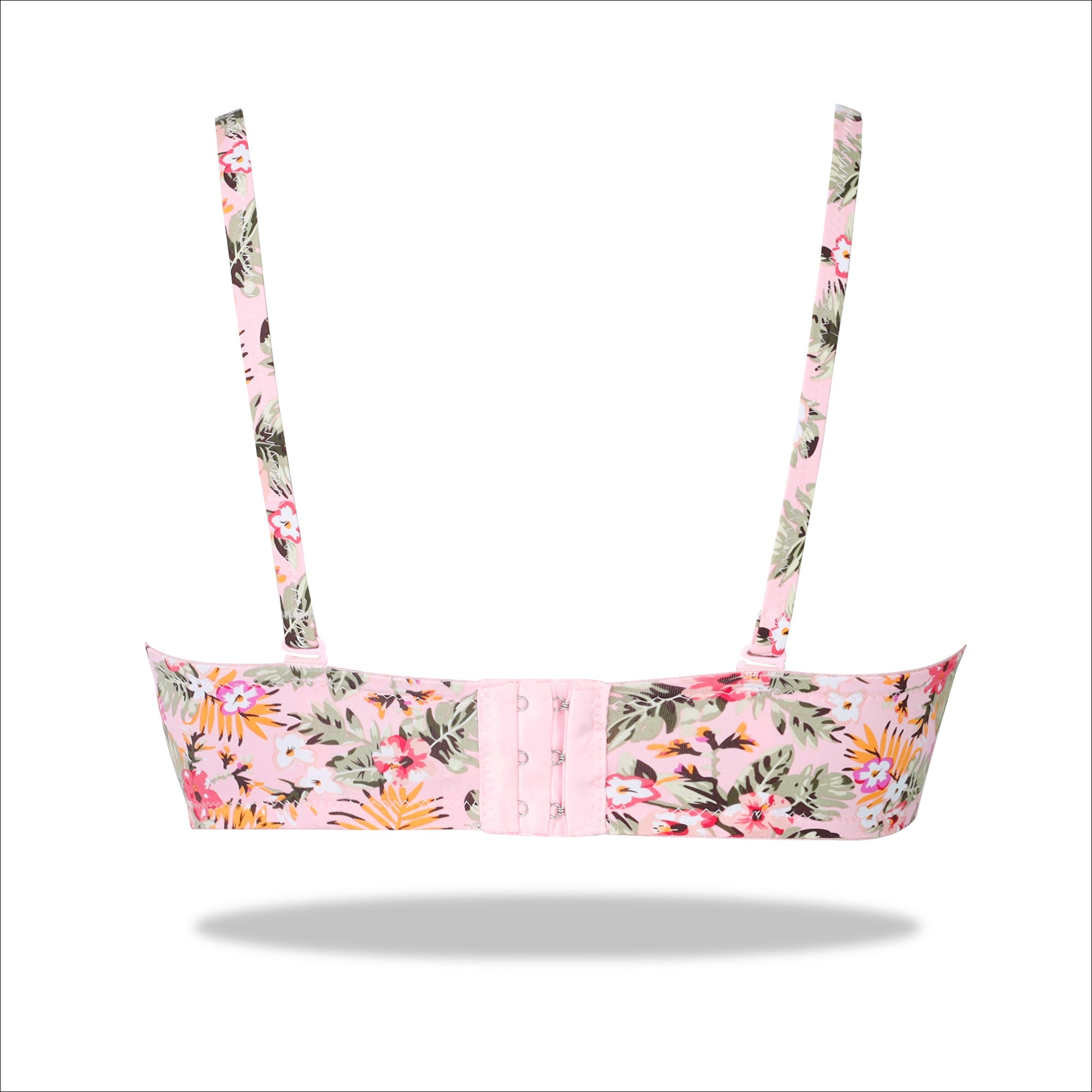 Blue Padded Printed Floral Essence with Stretchable Straps