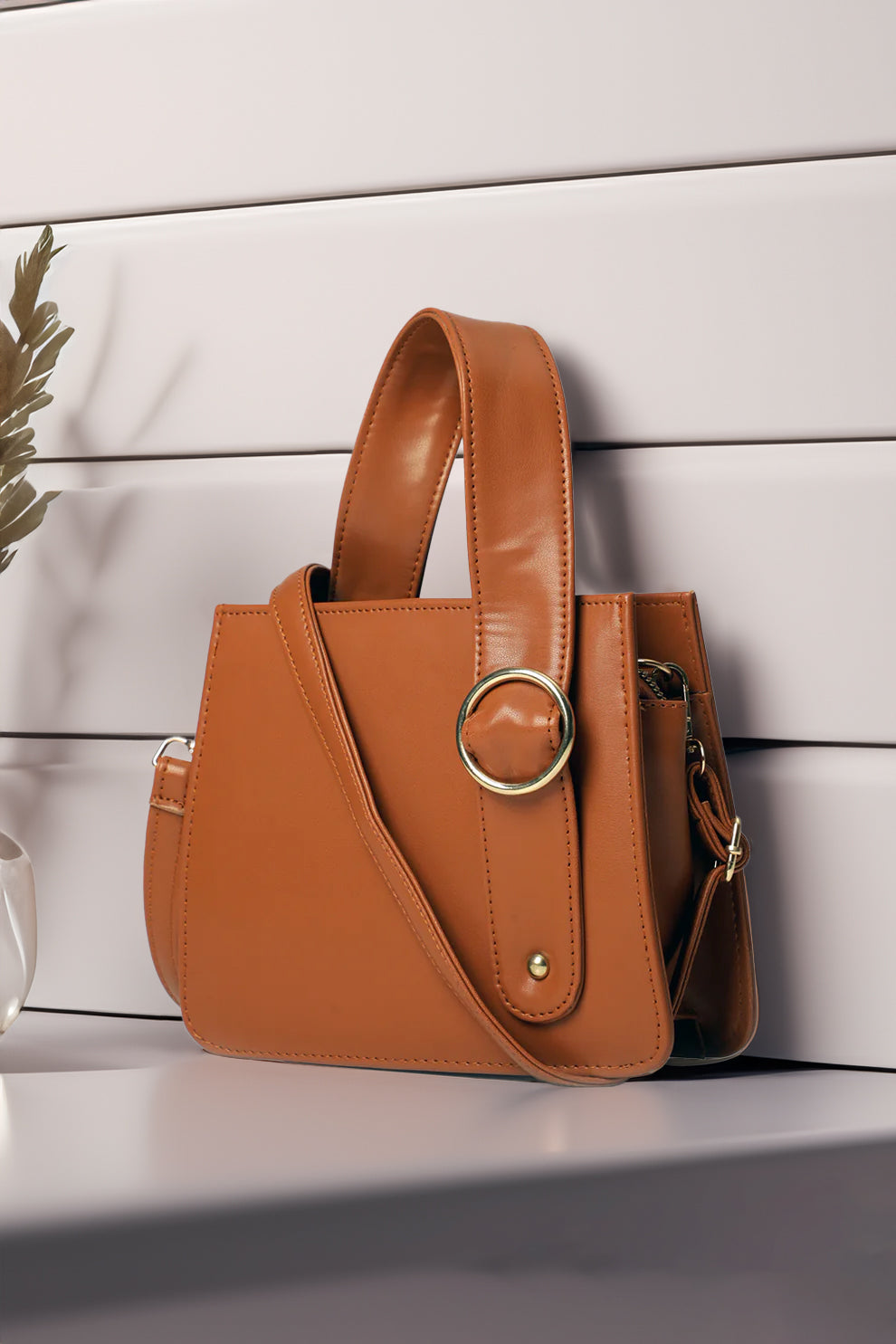 Fineur - Handbag RingBloom - Brown