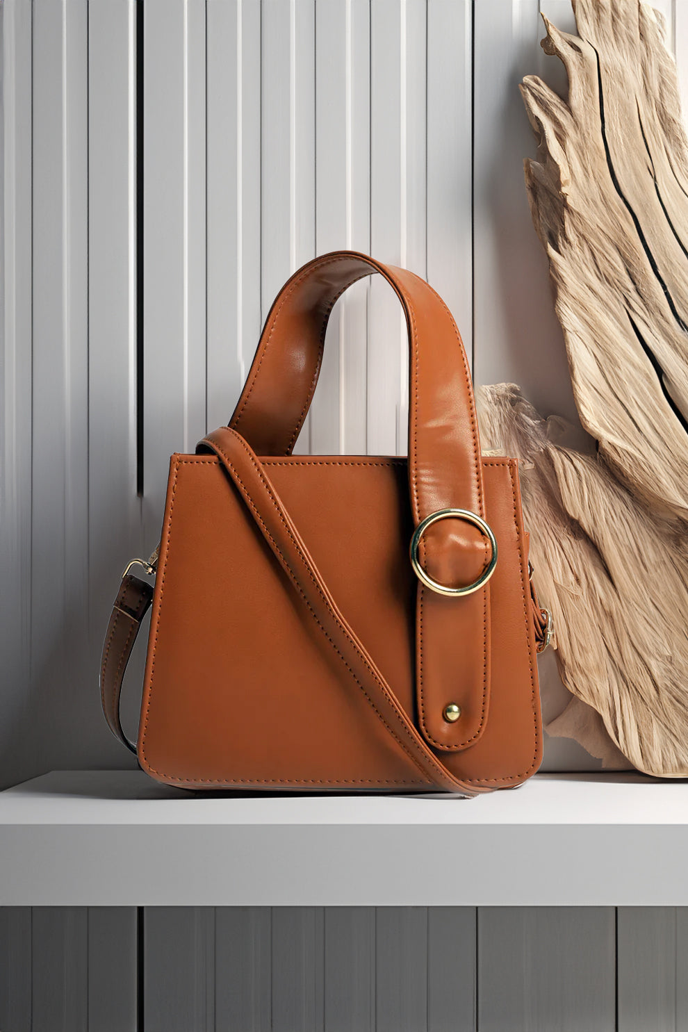 Fineur - Handbag RingBloom - Brown