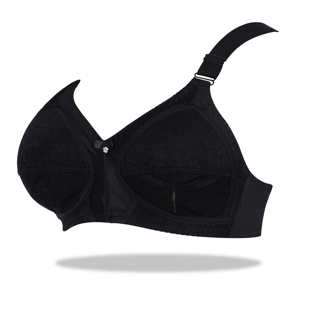 Maroon Doreen Bra - Cotton Full Coverage Non-Padded Wirefree Bra