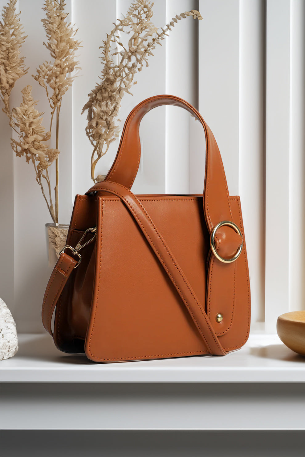Fineur - Handbag RingBloom - Brown