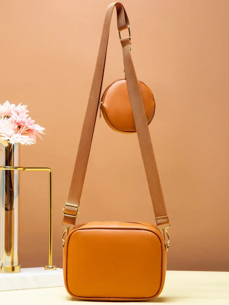 Fineur Crossbody Chevron Coin - Mustard