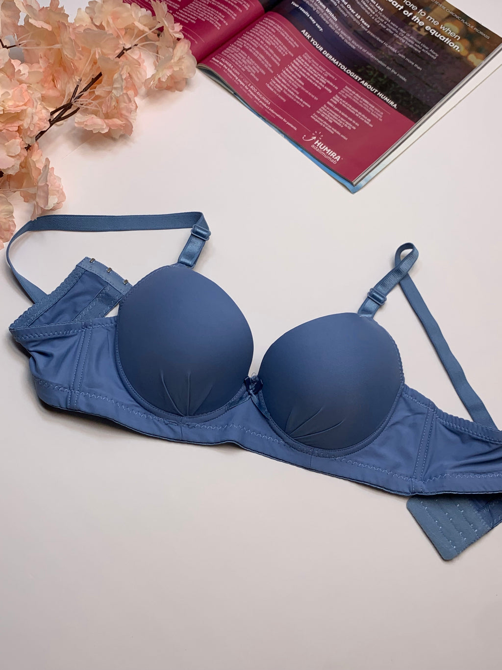 (40)B/C Elegant Padded Push-up Under Wire Bra (132)*