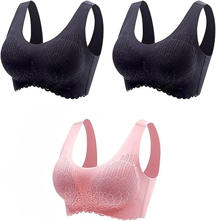pack of-3 New Arrivals Thai Latex Bra Women One Piece Wire Free Seamless Underwear Comfortable Sports Bras