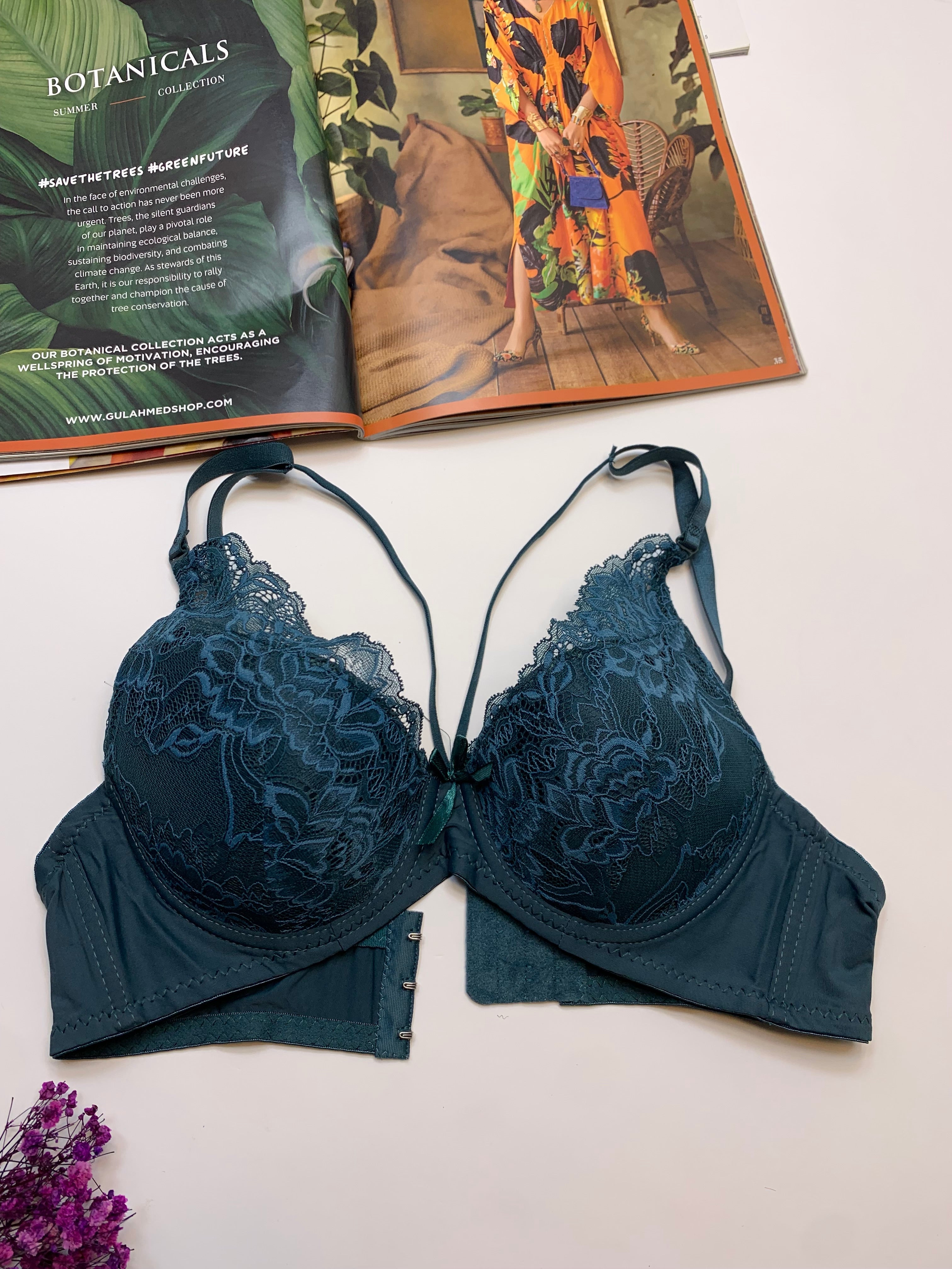 (36-40)b  Elegant Criss Cross Design Padded Pushup Wired Bra (158)*