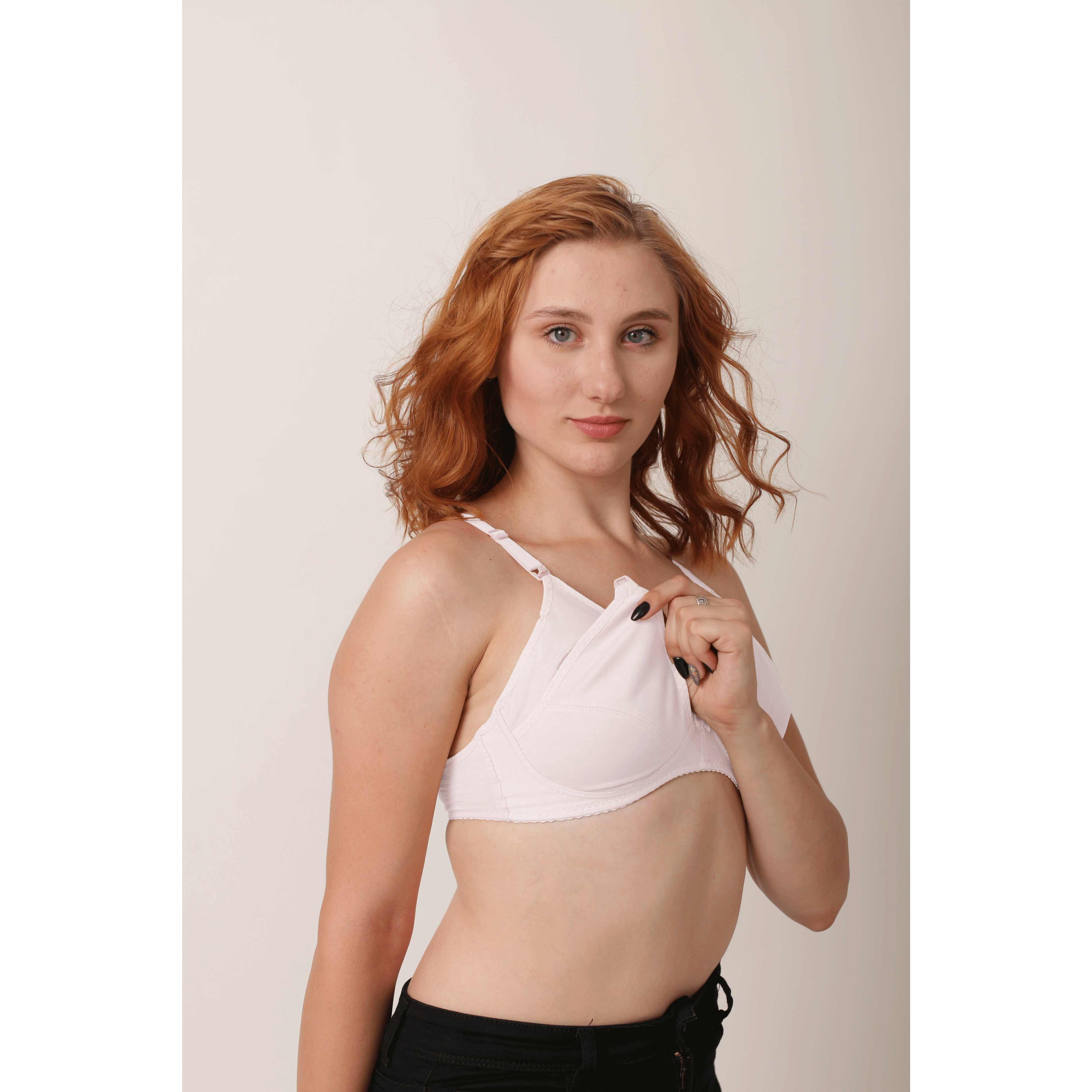 Black Mimosa - Comfiest Open Cups With Clip Nursing / Maternity Bra