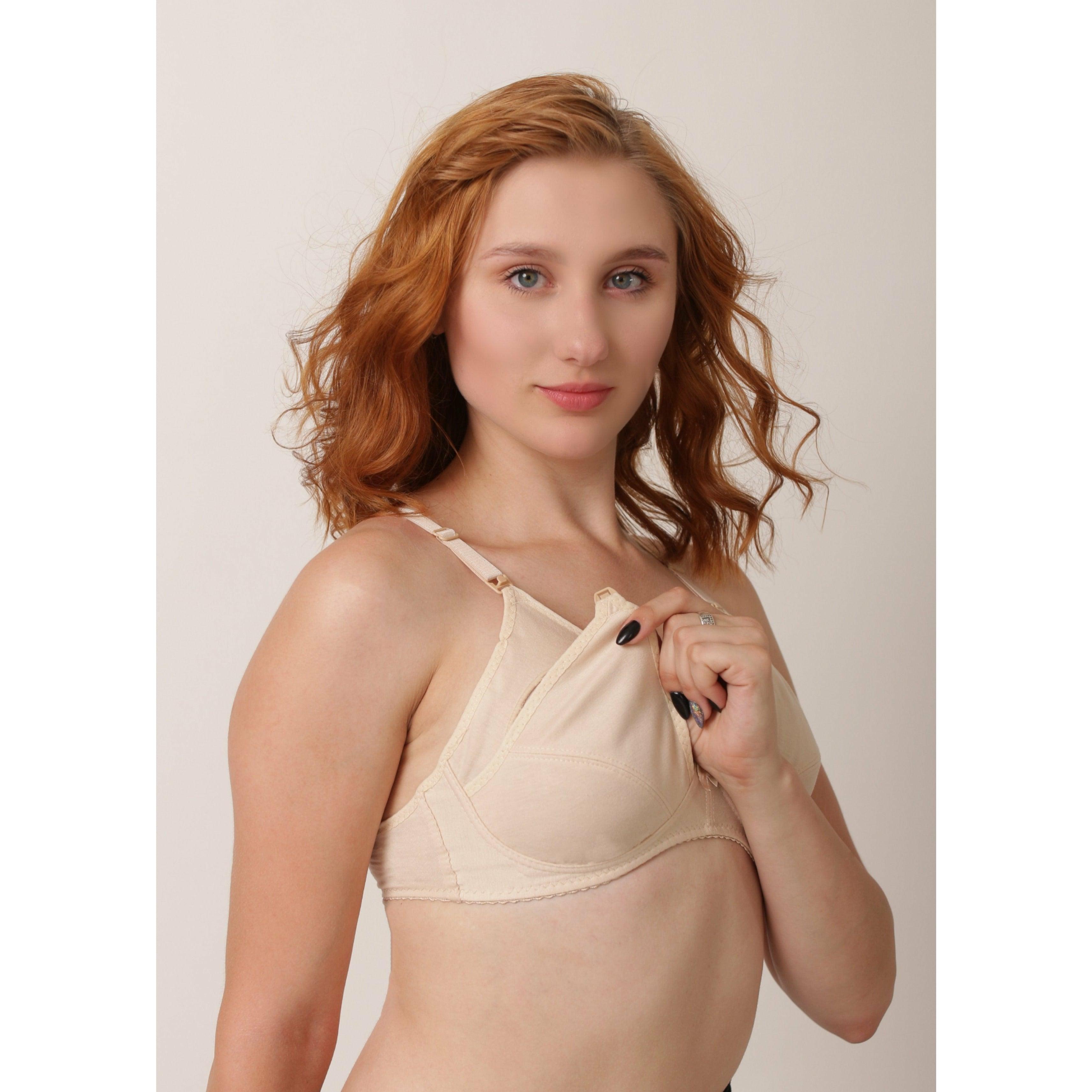 Black Mimosa - Comfiest Open Cups With Clip Nursing / Maternity Bra