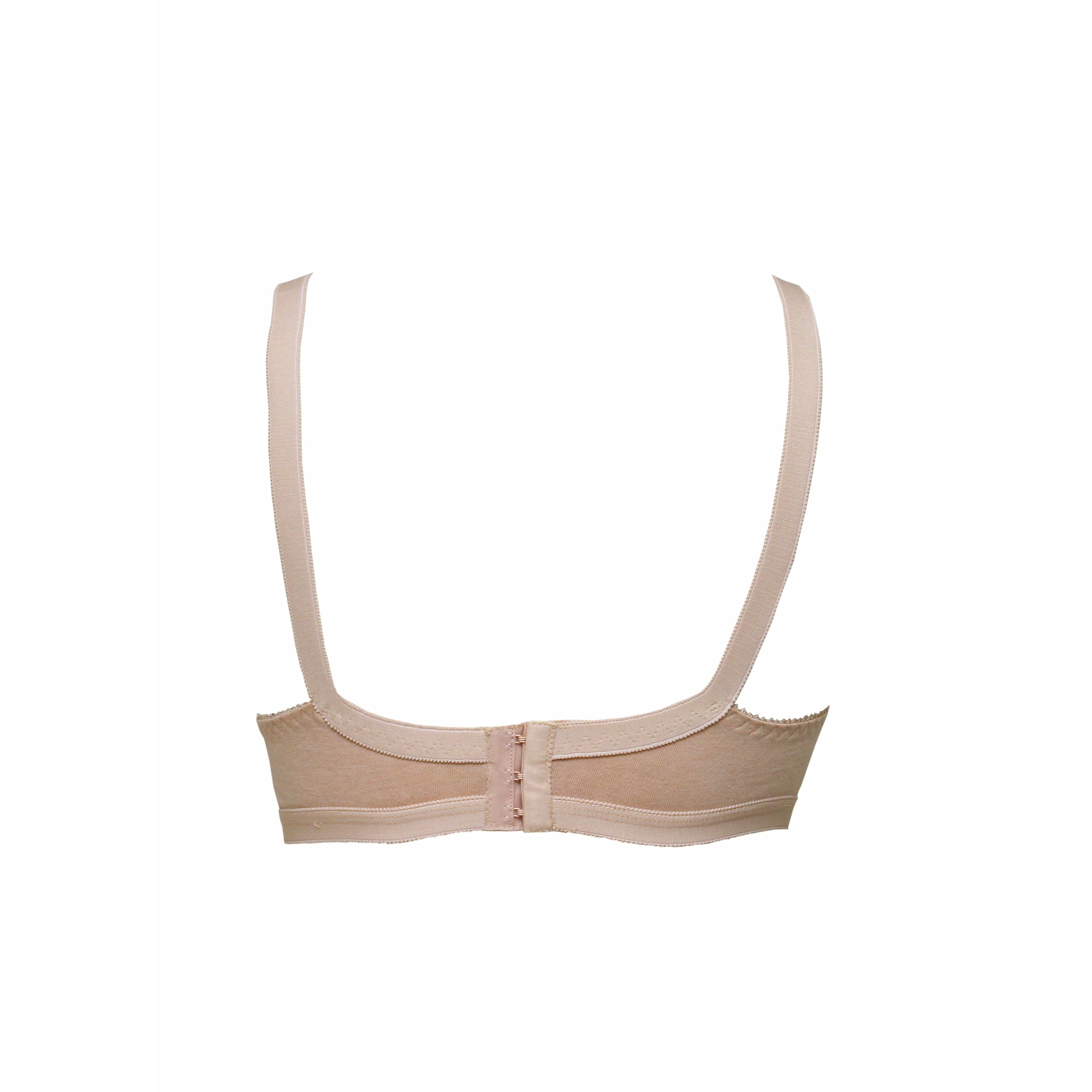 Skin Violet - Knitted Cross Over Cotton Bra Non Padded Wirefree Bra