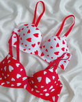 (36-42)B Seamless Heart Design Soft Push-up Bra (169)