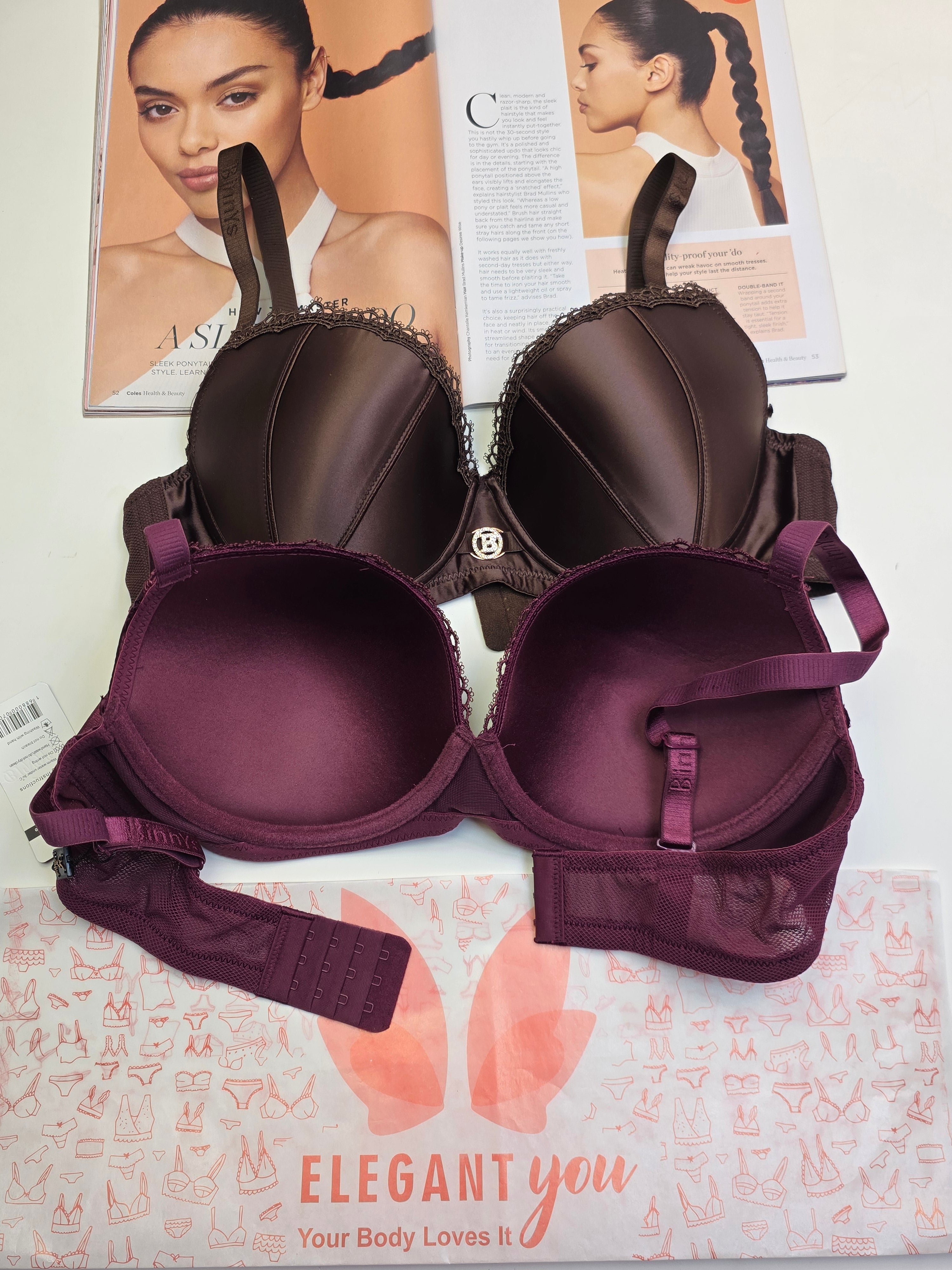 (36-42)D  Binny's Premium Plus Size D Cup Underwire Bra*(173)