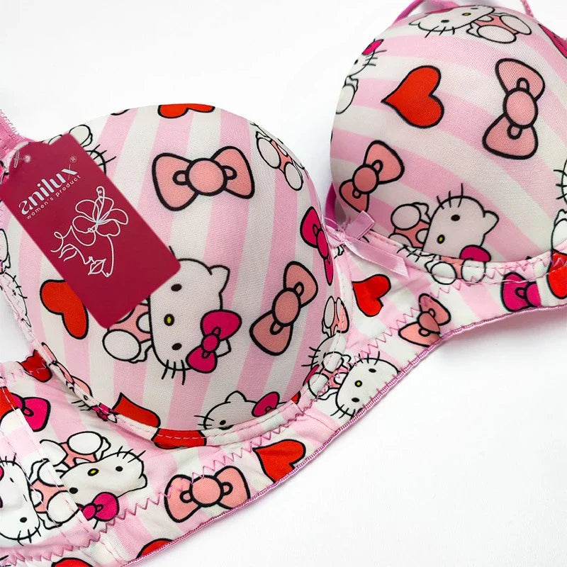 (36-42)b/c  size Hello Kitty Daily-wear Push-up Bra(144)*