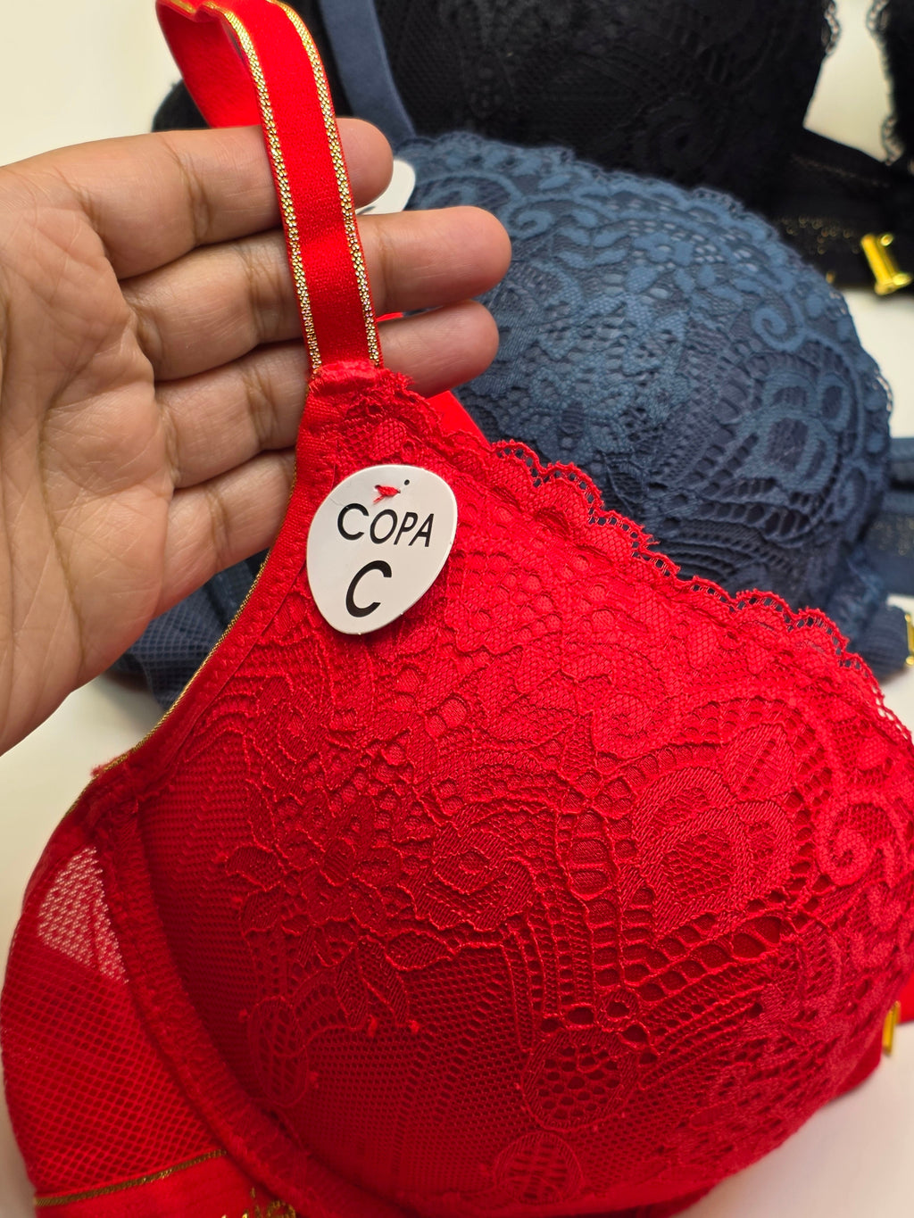 (38-42)C Lacy Sassy Front Buckle Double Padded Full Coverage Bra(172)*
