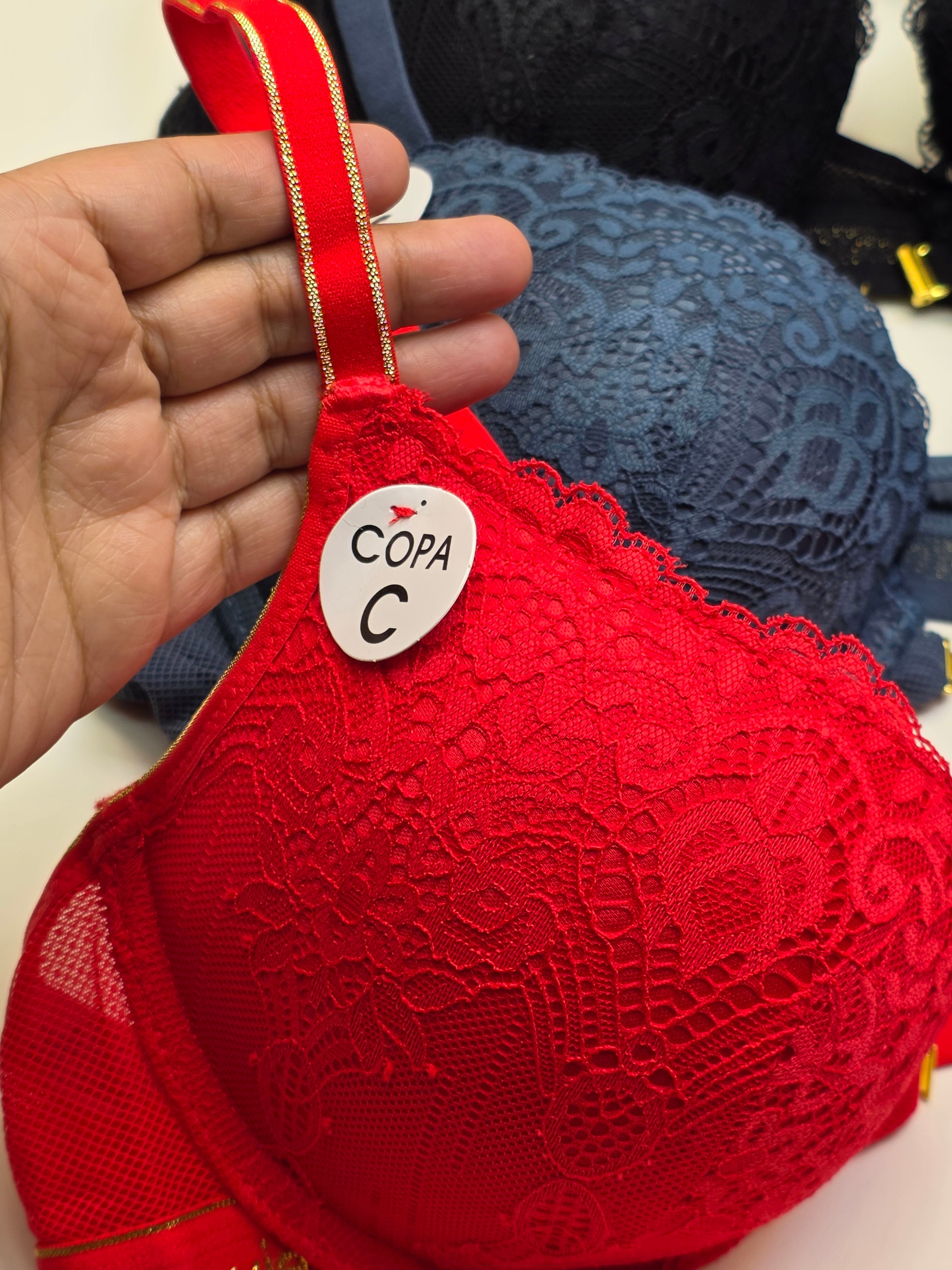 (38-42)C Lacy Sassy Front Buckle Double Padded Full Coverage Bra(172)*