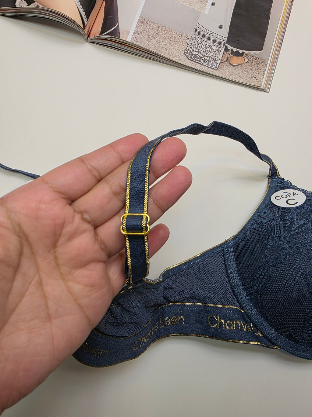 (38-42)C Lacy Sassy Front Buckle Double Padded Full Coverage Bra(172)*
