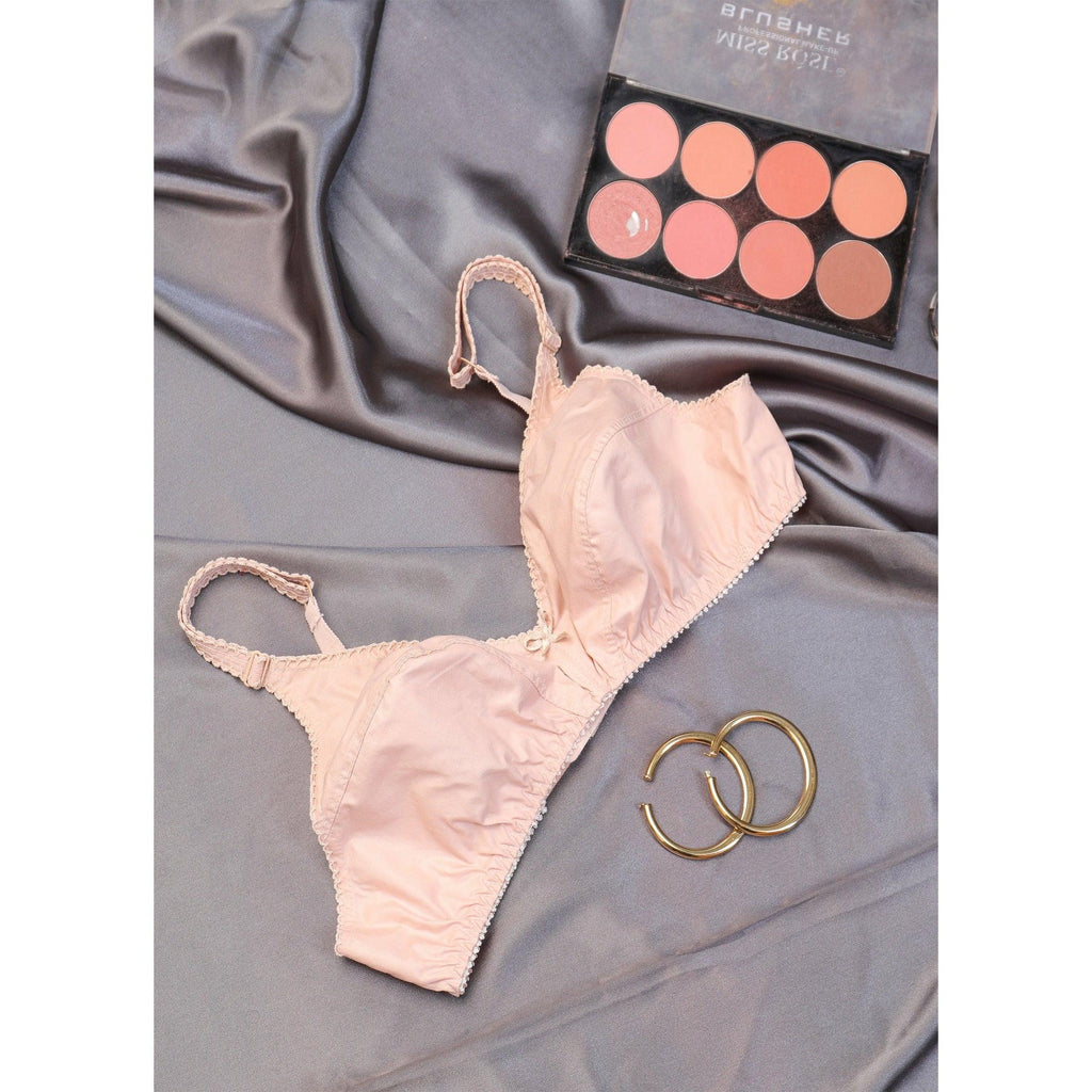 Skin Tulip - Non Padded WireFree Low Cut Cotton Bra